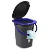 GreenBlue GB320BB prenosná kempingová toaleta typu vedro, 19 l, čierna/námornícka modrá