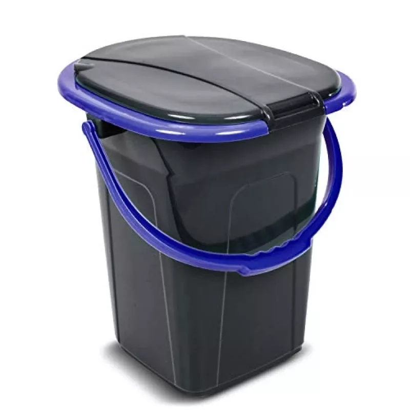 GreenBlue GB320BB prenosná kempingová toaleta typu vedro, 19 l, čierna/námornícka modrá