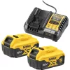 Sada batérie a nabíjačky DeWALT DCB1104P2 18 V 5,0 Ah (2 batérie, nabíjačka)
