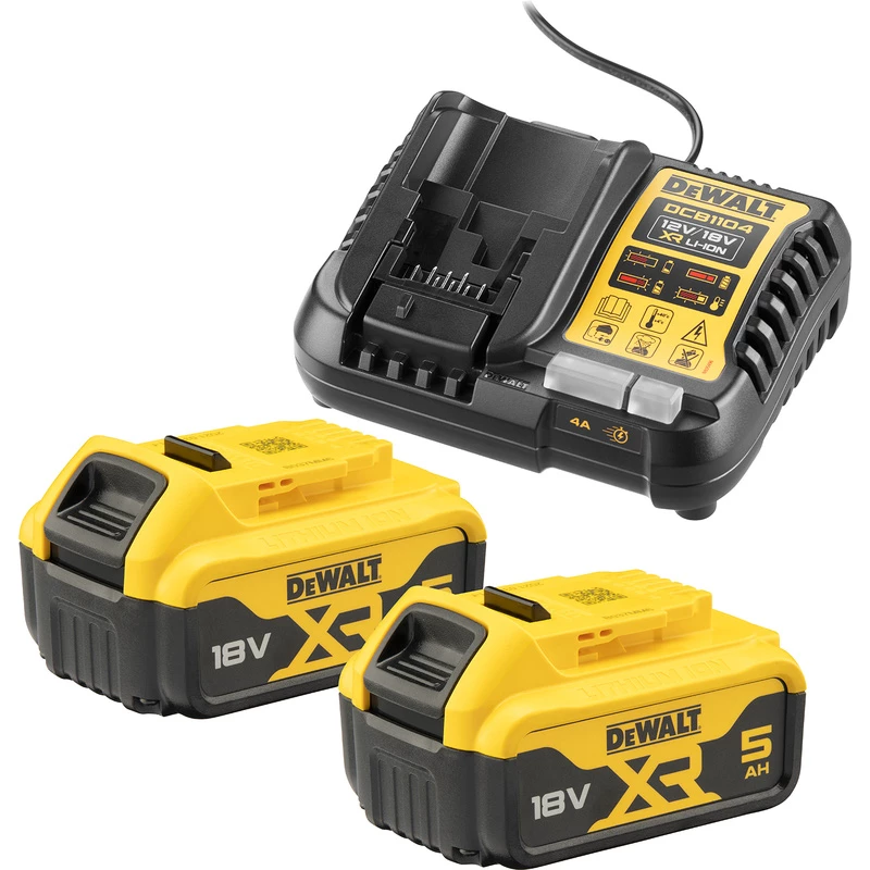 Sada batérie a nabíjačky DeWALT DCB1104P2 18 V 5,0 Ah (2 batérie, nabíjačka)