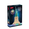 3D puzzle CubicFun 306-L536H LED Socha slobody nočná edícia — modelová stavebnica s LED osvetlením