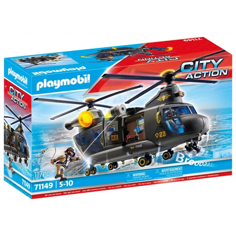 Hracia sada Playmobil City Action 71149 s políciou a vozidlami