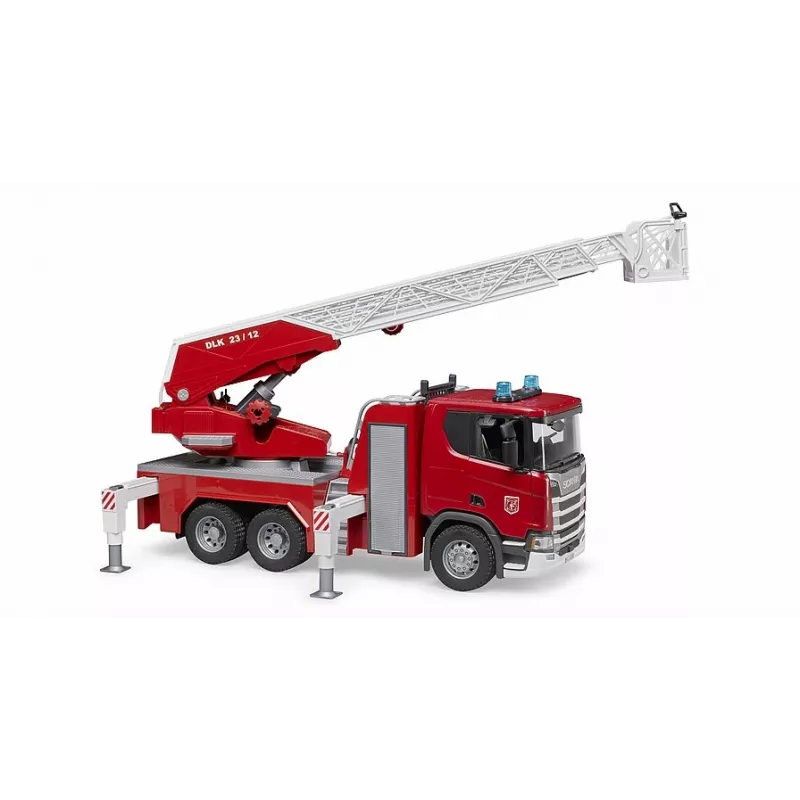 Hasičské vozidlo BRUDER Scania Super 560R červená biela plast 3+