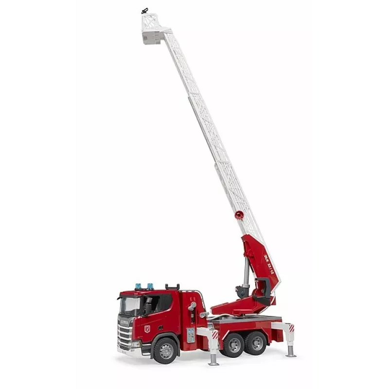 Hasičské vozidlo BRUDER Scania Super 560R červená biela plast 3+