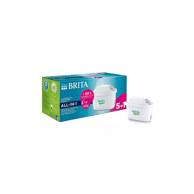 BRITA stolový vodný filter Maxtra Pro filtračná kazeta 5+1 balenie