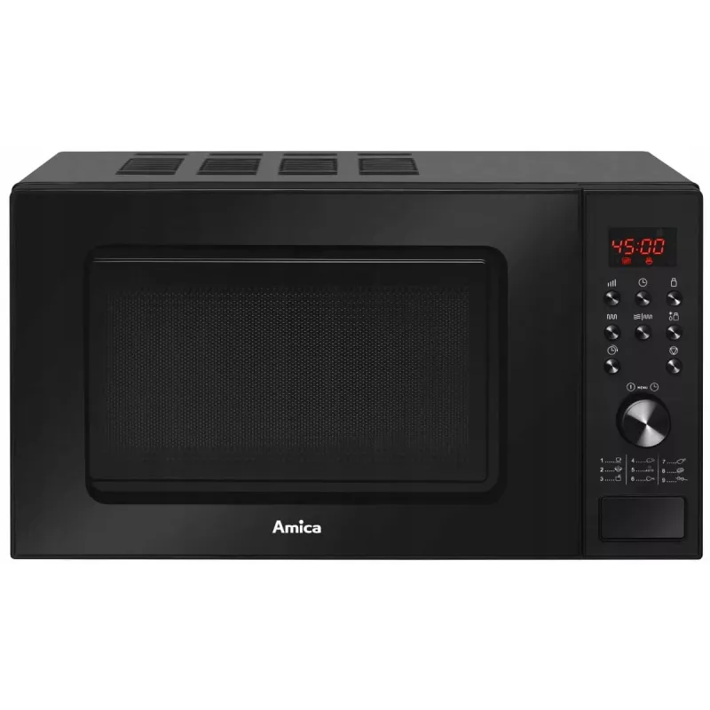 Amica AMGF20E1GB mikrovlnná rúra s plochým dnom s grilom 20 L 700 W čierna