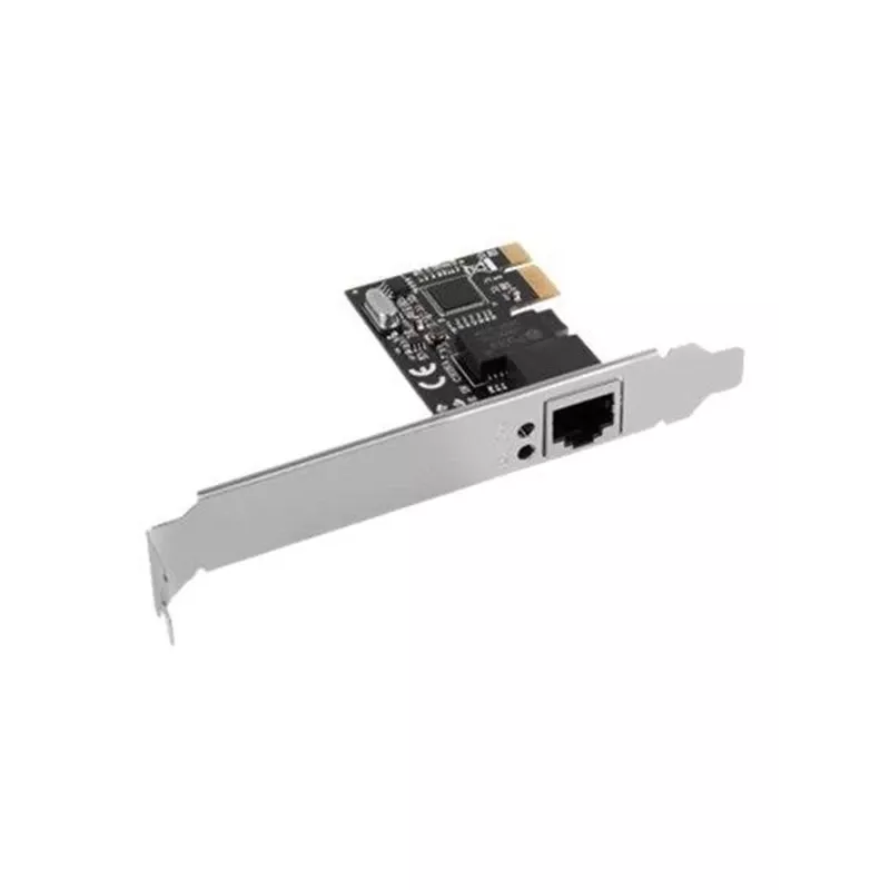 Interná Ethernet sieťová karta LANBERG PCE-1GB-201, PCI Express, 1× RJ-45 Gigabit (1000 Mbit/s), čierna