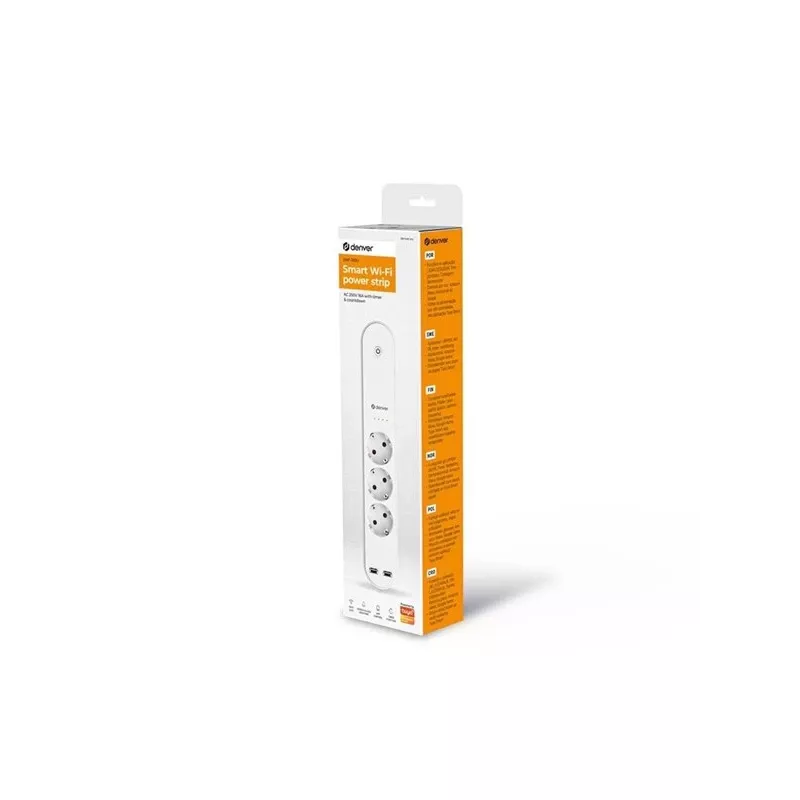 Smart Power Strip Denver SHP-310U 3 AC výstupy Typ F 3680 W