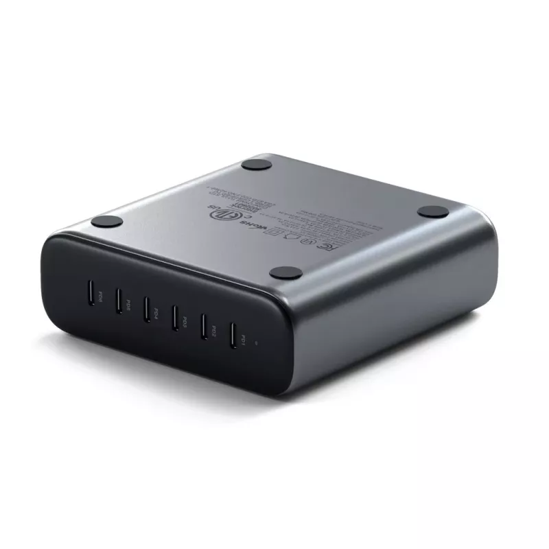 Indoor nabíjačka Satechi ST-C200GM-EU univerzálna sivá 6 USB Type-C portov