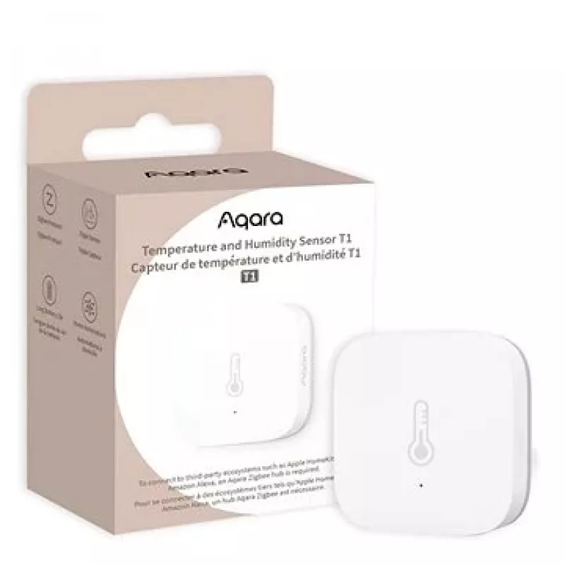 Aqara TH-S02D senzor biely teplota & vlhkosť vzduchu. HomeKit Alexa Google