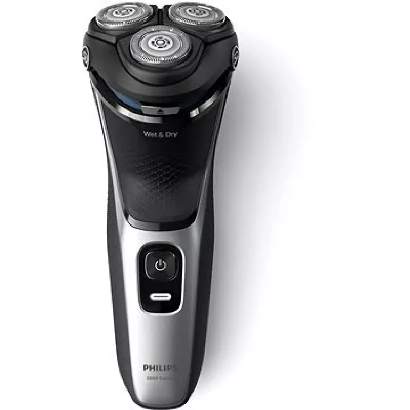 Elektrický holiaci strojček Philips 3000 séria S3143/00 — 3-hlavový rotačný systém, mokrý & suchý, Li-Ion, 60 minút prevádzky