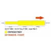 NIIMBOT RXL12.5109-65Y termoetikety 12,5 x 109 mm, 65 etikiet v kotúči, žlté, pre D11/D110