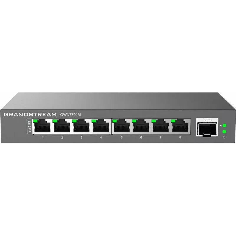 Grandstream Networks GWN7701M sieťový switch unmanaged 2.5G Ethernet (100/1000/2500) čierny