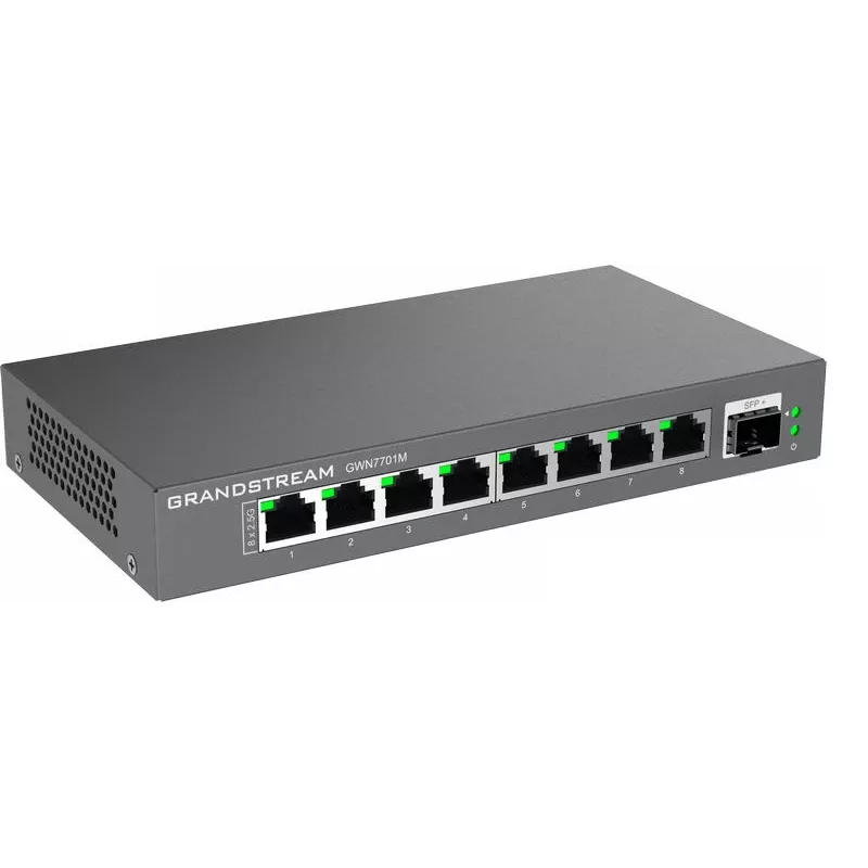 Grandstream Networks GWN7701M sieťový switch unmanaged 2.5G Ethernet (100/1000/2500) čierny