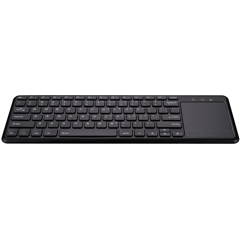 Bezdrôtová klávesnica RF TRACER TRAKLA46367 — plná veľkosť, membránová, touchpad, 2,4 GHz, čierna