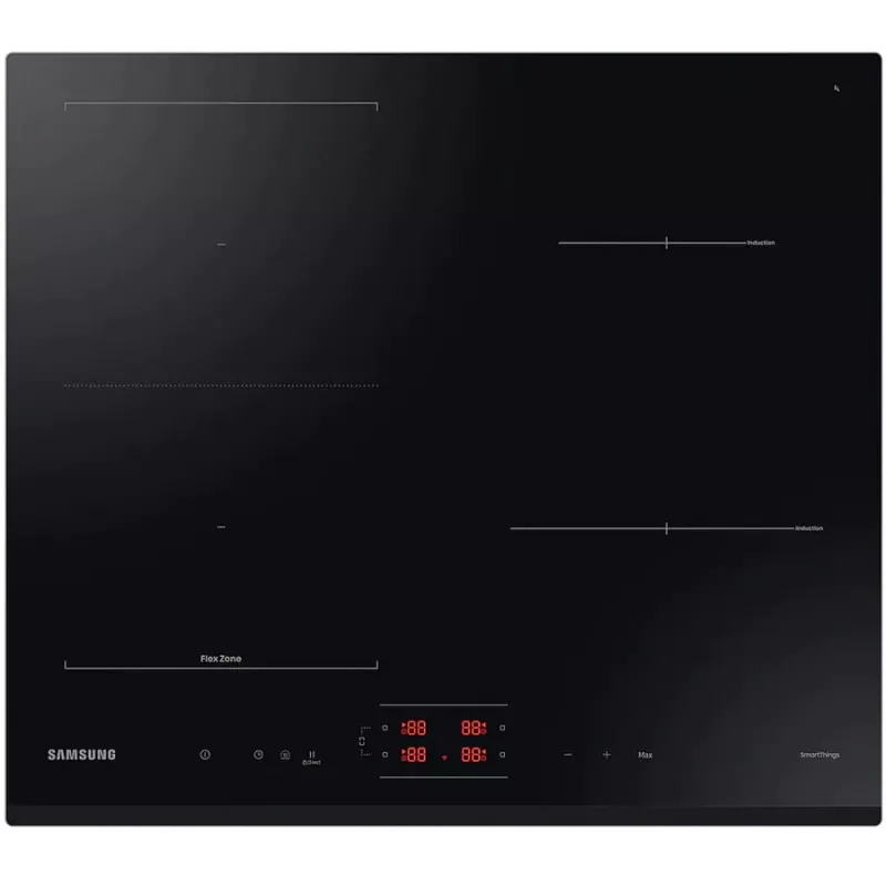 Samsung NZ64B5045GK/U2 vstavaná indukčná varná doska, 4 varné zóny, Flex Zone, SmartThings Cooking, Auto Connectivity, 60 cm, čierna