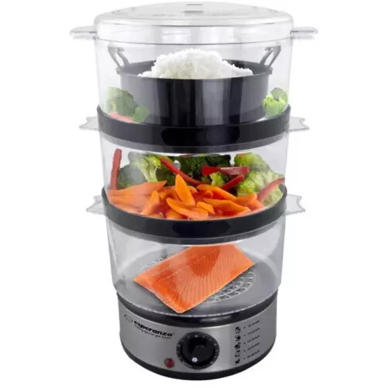 Esperanza Steam Volcano EKG009 parný hrniec, 3 košíky, 400 W