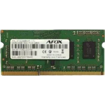 SO-DIMM DDR3 pamäť do notebooku AFOX 8 GB 1333 MHz 1,35 V Single Channel 1x8 GB