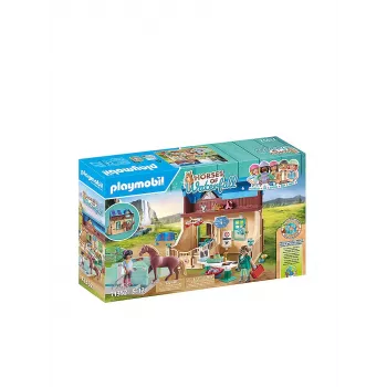 Playmobil Horses of Waterfall - Jazdecká terapia a veterinárna prax - hra na hranie rolí a fantáziu pre deti od 5 do 10 rokov - Fat Brain Toys