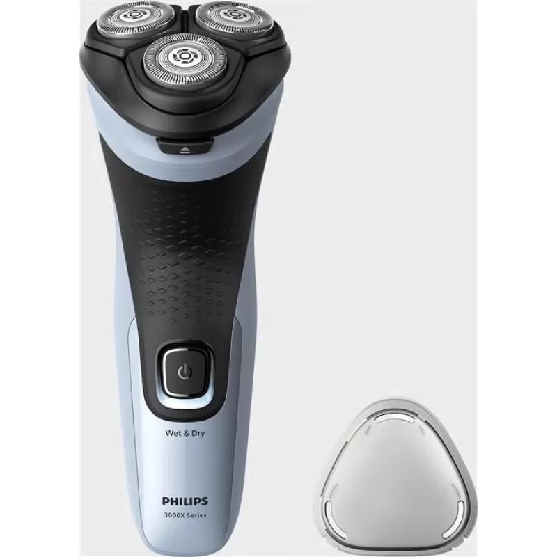 Elektrický rotačný holiaci strojček Philips 3000X Series X3003/00 — 3-hlavový, mokré & suché, NiMH batéria, 40 min. výdrž