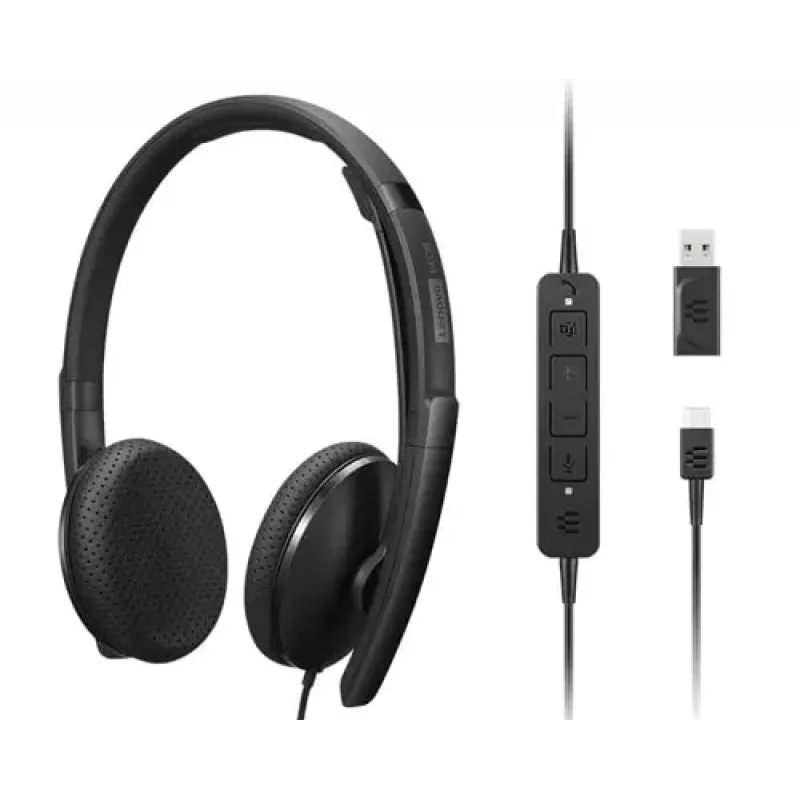 Lenovo 4XD1M45626 Slúchadlá/headset káblový s čelenkou USB Type-C čierna