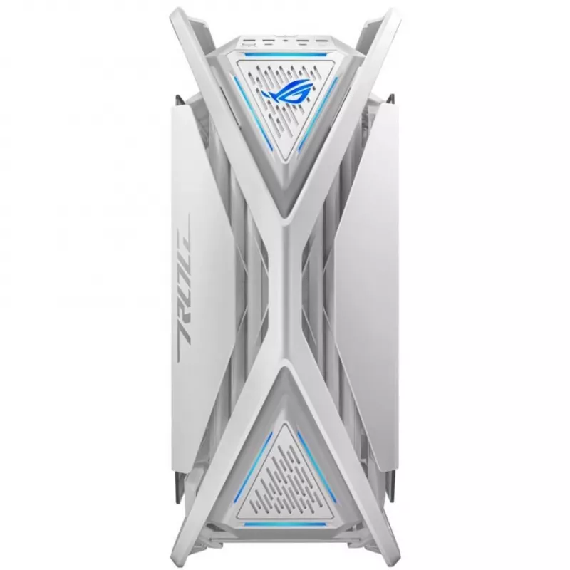 ASUS ROG GR701 Hyperion White, PC, biela, ATX, EATX, micro ATX, Mini-ITX, hliník, Multi, predný