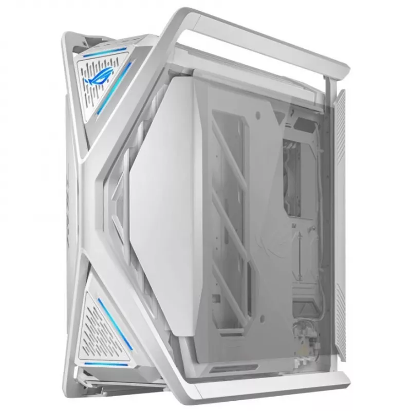 ASUS ROG GR701 Hyperion White, PC, biela, ATX, EATX, micro ATX, Mini-ITX, hliník, Multi, predný