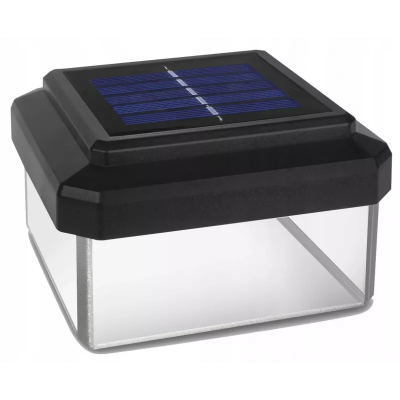 GB128 LED solárne svietidlo na stĺpiky plotu a do záhrady, čierna - zelená modrá