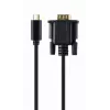 Gembird A-CM-VGAM-01 adaptérový kábel USB-C na VGA samec, 1920x1080 60 Hz, 2 m, čierny