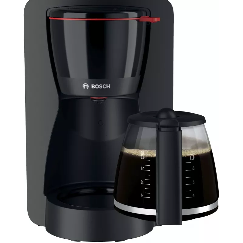 Filtrový kávovar Bosch TKA2M113, 1,25 l nádrž na vodu, 15 šálok, čierny