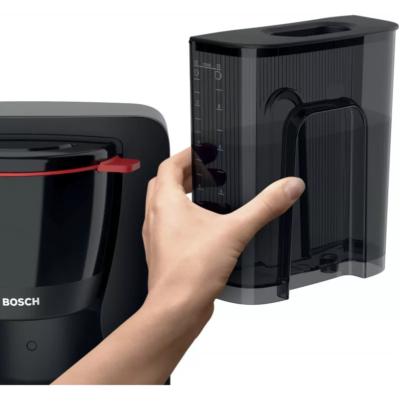 Filtrový kávovar Bosch TKA2M113, 1,25 l nádrž na vodu, 15 šálok, čierny