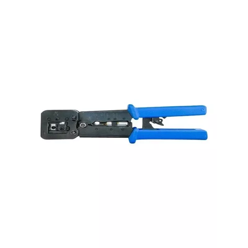 Lanberg NT-0204 krimpovacie kliešte na priechodné konektory RJ45, RJ12, RJ11, čierno-modré