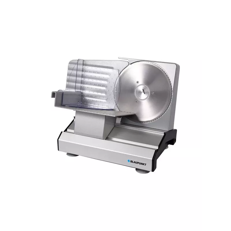 Elektrický krájač BLAUPUNKT FMS601 — 200 W, 230 V, nerezové čepele, sivá