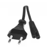 Savio CL-100 napájací kábel čierny 1,8 m IEC typ E (3,4 mm, 3,1 mm) IEC C7