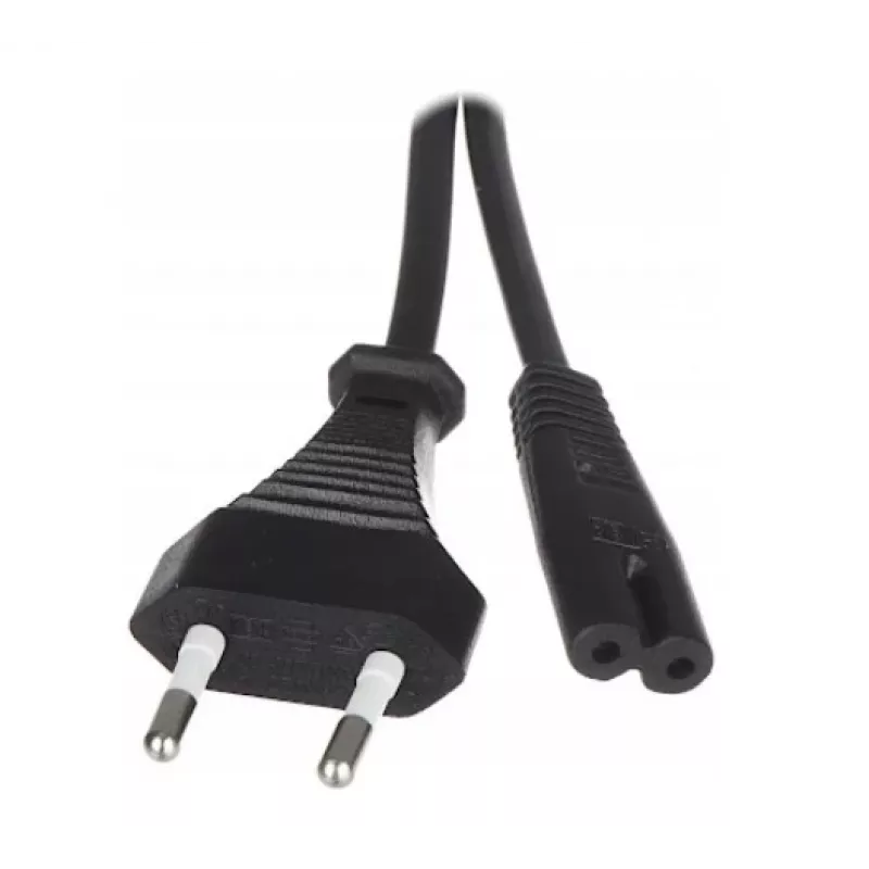 Savio CL-100 napájací kábel čierny 1,8 m IEC typ E (3,4 mm, 3,1 mm) IEC C7