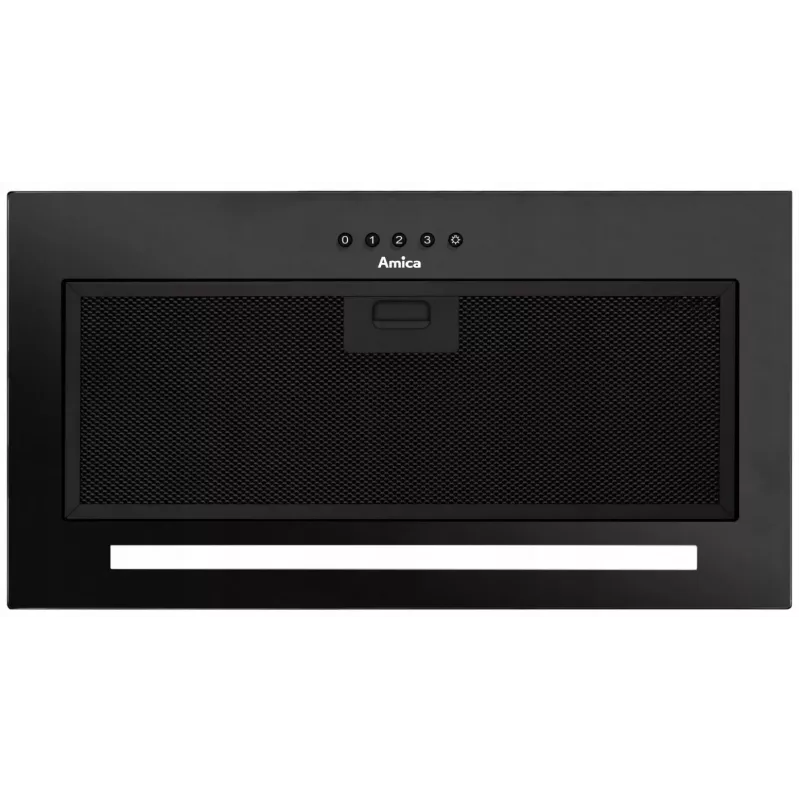 Amica OMC6271B vstavaný odsávač pár, 55 cm, 176 m3/h, 65 dB, 3 rýchlosti, LED osvetlenie, čierny