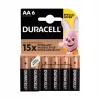 Balenie batérií Duracell Basic AA / LR6 — 6 kusov (alkalické)