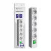 Qoltec 50290 rozbočovač 1,8 m 5 AC zásuviek interiér biely