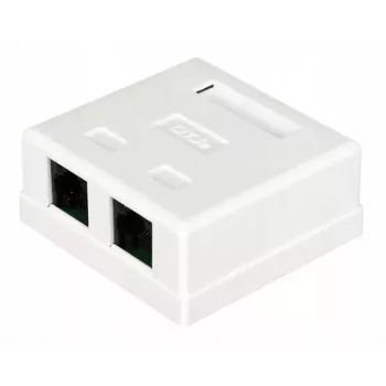 Káblový spoj Alantec GN002 2×RJ45 zásuvka–zásuvka biela priama plast