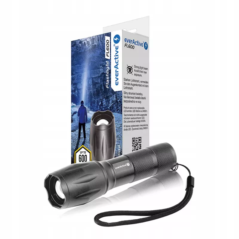 LED baterka everActive FL600, 600 lm, CREE XM-L2, 18650 / 3x AAA