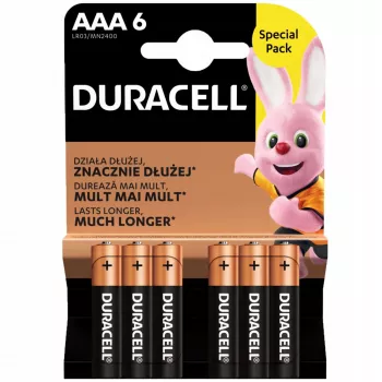 Batéria Duracell AAA R03 6 kusov