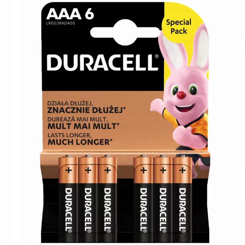 Batéria Duracell AAA R03 6 kusov