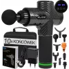 BLOW Wave 4000 44-340# masážna pištoľ, 30 rýchlostí, 10 nadstavcov, 100 W, dotykový LCD displej, USB-C, čierna
