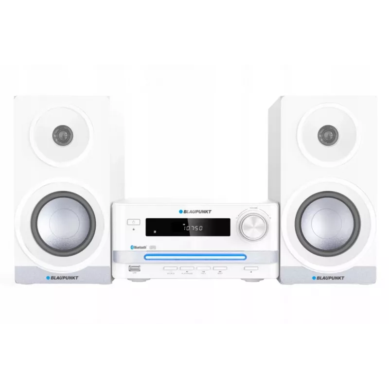 Home audio mikrosystém BLAUPUNKT MS16BT 15 W, CD/USB/MP3, Bluetooth, FM RDS, biela