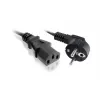 Napájací kábel SAVIO CL-146 — 3 m, IEC C13 na IEC typ E, čierny