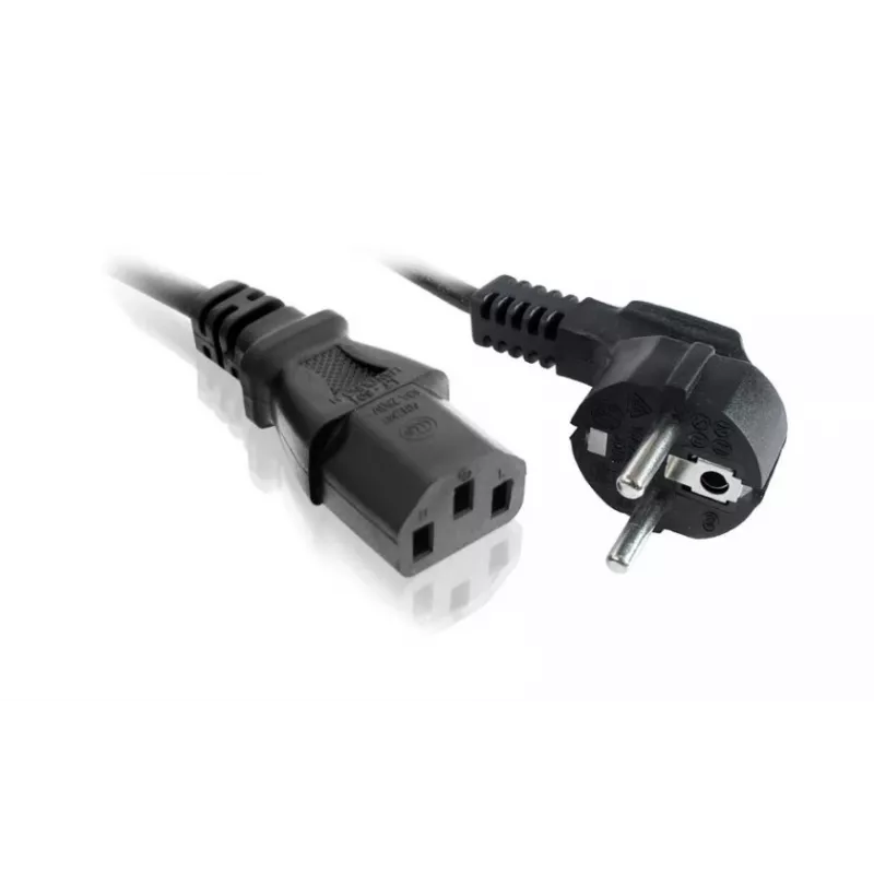Napájací kábel SAVIO CL-146 — 3 m, IEC C13 na IEC typ E, čierny