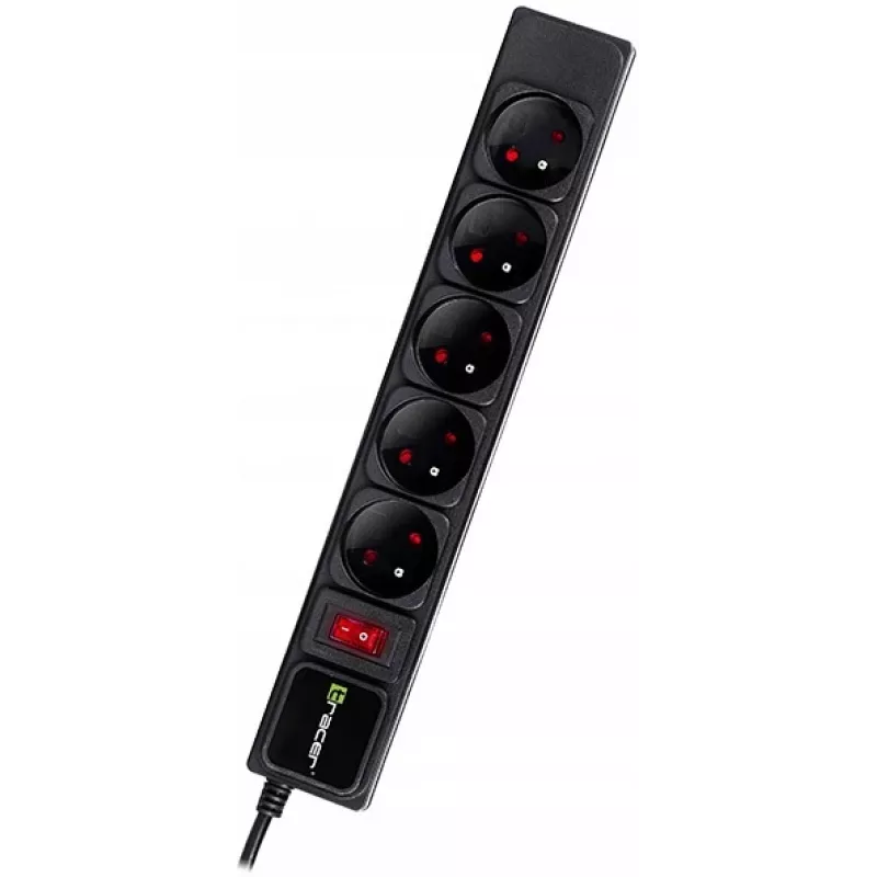 Tracer PowerWatch čierna 5 AC zásuviek 3 m Type-C