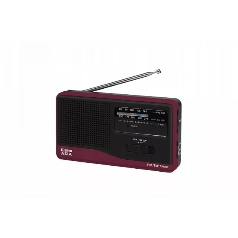 Prenosné rádio Eltra Asia čierne — model kompaktný AM/FM prijímač