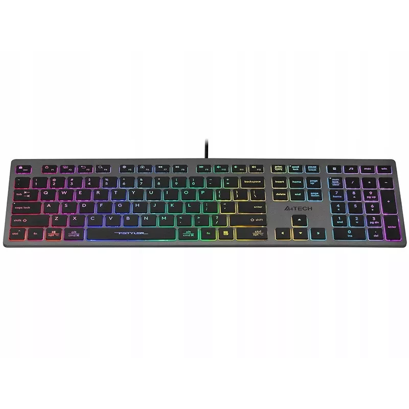 Káblová klávesnica A4Tech FSTYLER FX60H s neónovým podsvietením
