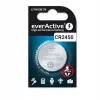 Gombíková lítiová batéria everActive CR2450, 3 V, výška 5 mm — balenie 5 ks